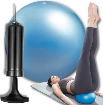 Obrázok produktu pre Rehabilitačná fitness lopta na cvičenie, 22 cm, s malou jogovou pumpou