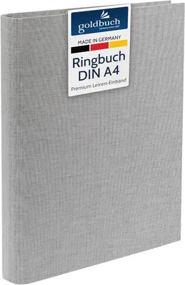 Produktbild von Goldbuch Bella Vista, Grau, A4, Spiralbindung, Papier, Polyurethan, 1 Stück(e), Deutschland