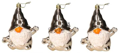 Produktbild von Plastik-Weihnachtsbaumkugeln, Set mit 3 Stück, Dekoration