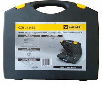 Image de FANAR ENGINES + TOOLS SET 31 pcs. M3-M12 CZB-31 HSS