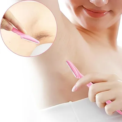 Produktbild von 60 Stück Wenkbrauenschneider für Frauen - Wenkbrauentrimmer für sichere Haarentfernung