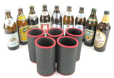 Productafbeelding van Set van 5 Bavarian Neopreen Drinkkoelers voor 0.5L Flessen