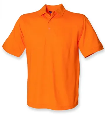 Produktbild von Henbury H400 | Herren  65/35 Classic Piqué Polo Shirt - Farbe: Orange - Größe: 3XL