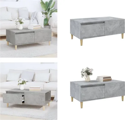 Obrázek produktu pro vidaXL Konferenční stolek beton šedý 90x50x36,5 cm materiál na bázi dřeva - Konferenční stolek - Konferenční stolky - Odkládací stolek - Rozkládací stolek