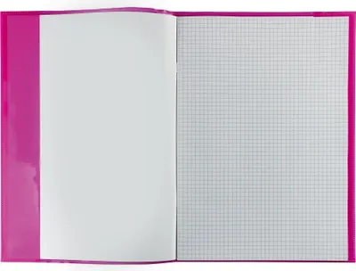 Produktbild von Heftschoner Transparent Plus A4 pink Packung mit 10 Stück