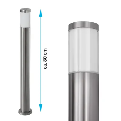 Produktbild von Edelstahl Außenstehleuchte Kalista 385A-800 - Elegantes Design, IP44, GU10 Fassung