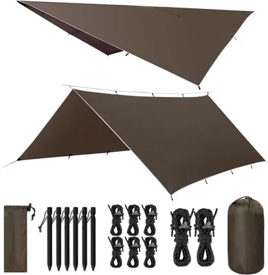 Produktbild von VOSOIR Tarp 3x4M Wasserdicht Ultraleicht Camping Zeltplane Anti-UV Schutz
