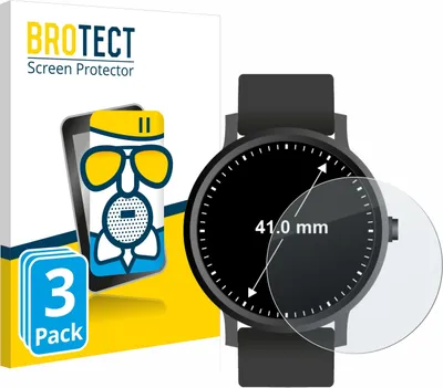 Produktbild von 3x BROTECT Entspiegelungs Schutzglas für Armbanduhren (Kreisrund, ø: 41 mm) Schutzfolie Panzer Folie Glas Display Schutz matt