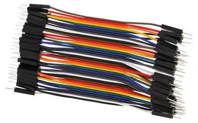 Produktbild von 40 Stück Breadboardkabel männlich/männlich (10cm)