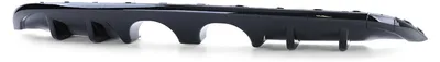 Heckdiffusor Diffusor SCHWARZ GLANZ Doppelrohr mittig für VW Golf 6 VI 2008-2013 – Produktansicht 2