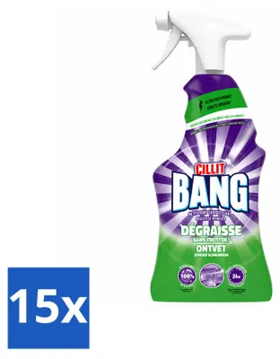 Produktbild von 15 x Cillit Bang Power Cleaner Universal Entfetter - 750 ml - Vorteilspackung - 15 Stücke