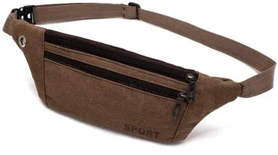 Image de Petit sac à dos de sport couleur café en toile