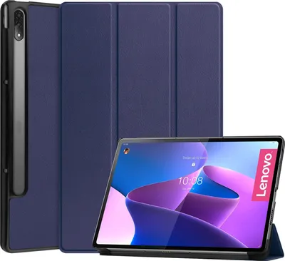 Produktbild von Schutzhülle für Lenovo Tab P12 Pro 12.6 Zoll Slim Case Etui mit Standfunktion und Auto Sleep/Wake Funktion Blau