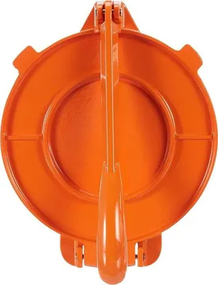 Produktbild von Aluminium-Grill-Platte von großem Format 20 x 20 cm, Orangenfarbe