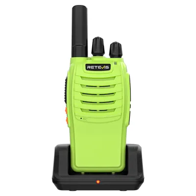 Obrázok produktu pre Vysielačka Retevis H777, s nabíjacou stanicou, Type-C, úsporný režim, VOX, LED baterka, svetlozelená vysielačka na kempovanie, motokros, pádlovanie