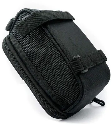 Obrázok produktu pre Uniqoos® cyklistická brašňa (na rám bicykla) pre dospelých, čierna – vrecko na telefón do rozmeru 17 x 8 cm, rozmer 20 x 10 x 10 cm, zapínanie na suchý zips, hmotnosť 135 g