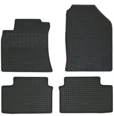 Gummifußmatten Set 4-teilig für Hyundai i30 (2017-) + MHEV (2021-), schwarz