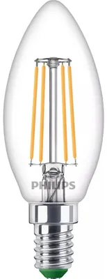 Produktbild von LED-Lampe "classic ultraeffizient", 40W, E14, klar, Kerze, warmweiß (00228313)