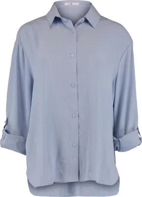 Produktbild von HaILYS Bluse Stilvolles Halbarm Krempelfunktion Hemd Größe: L