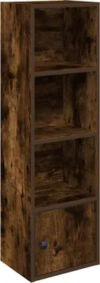 Obrázok produktu pre vidaXL Regál na knihy smoke oak 31x24x102 cm materiál na báze dreva