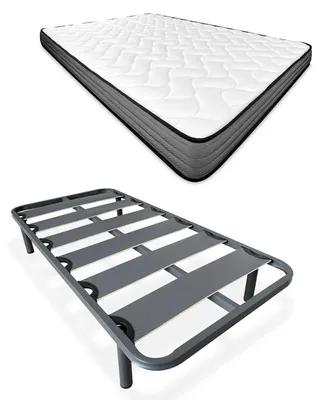 Imagen del producto de Cama completa con colchón de viscoelástico y somier reforzado