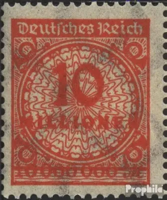 Produktbild von Briefmarken Deutsches Reich 1923 Mi 318A HT, Sprung im Korbdeckel gestempelt Korbdeckelmuster
