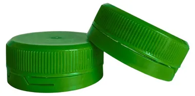 Zdjęcie produktu dla Nakrętka zintegrowana do butelek PET śr.2/38mm zielona, 100szt