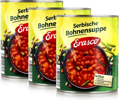 Produktbild von Erasco Serbische Bohnensuppe 800g Fertigessen (3er Pack)