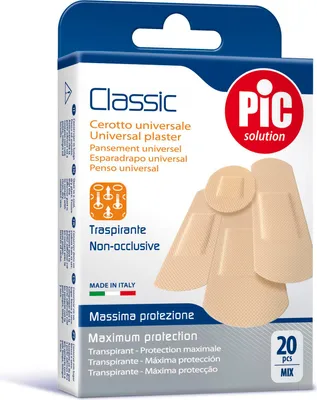 Image de Pic Classic Strip Plasters Mix 20 unités