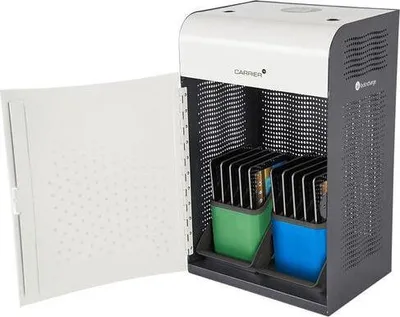 Immagine prodotto di Menatwork LOCKNCHARGE CARRIER 10 STAZIONE DI CARICA 10 DISPOSITIVI NERO/BIANCO (LNC10386)