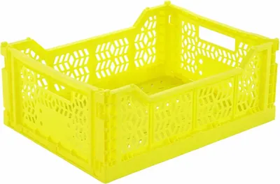 Produktbild von Aykasa Faltbox Klappbox NEON YELLOW neongelb midi