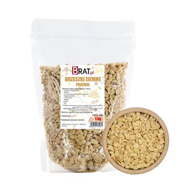 Zdjęcie produktu dla Orzechy ziemne prażone 1kg Brat.pl
