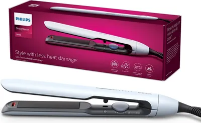 Produktbild von Haarglätter der 5000er Serie mit ThermoShield Technologie, Weiß