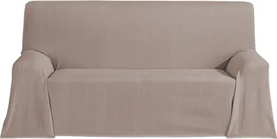 Imagen del producto de Manta decorativa multifuncional, tamaño 130 x 180 cm, ideal para sofá y cama. Manta decorativa marrón, versátil y funcional