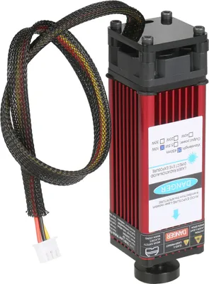 Obrázok produktu pre 10W laserový gravírovací modul 450 nm - presný laserový nástavec s nastaviteľným zaostrením na drevo, kožu, akryl, plast - kompatibilný s CNC a laserovými strojmi