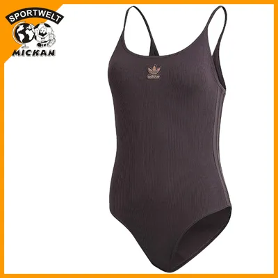 Produktbild von adidas Damen 3-Stripes Ribbed Body Gr.34 braun (GM6708)
