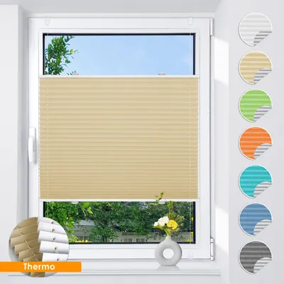 Produktbild von Thermoplissee 60x130 Beige