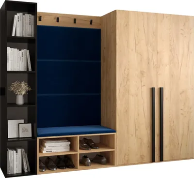 Produktbild von Garderobe MIRO Set 4 mit gepolsterten Paneelen Industrial Design