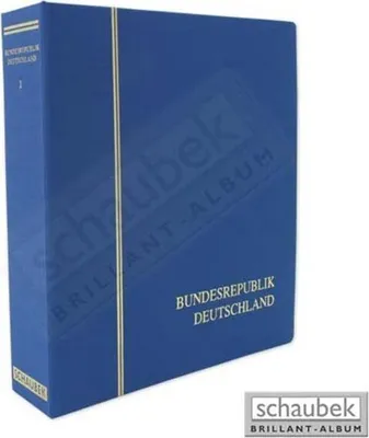 Produktbild von Schaubek Album Bundesrepublik 1949-1973 Standard im Ganzleinen-Schraubbinder blau, Band I ohne Schutzkassette