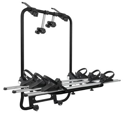 Produktbild von Menabo Shadow Black | Fahrrad-Heckträger für 3 Fahrräder für Heckklappe und Kofferraum - Aluminium