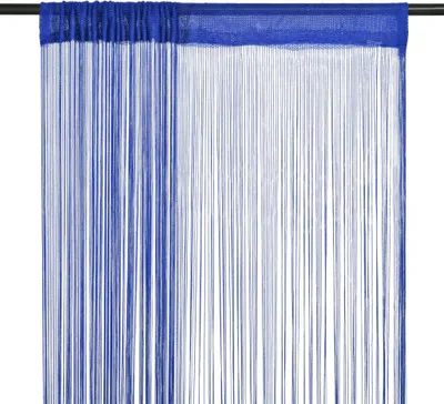 Produktbild von vidaXL Fadenvorhänge 2 Stk. 100 x 250 cm Blau