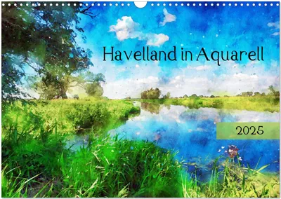 Produktbild von Havelland in Aquarell (Wandkalender 2025 DIN A3 quer), CALVENDO Monatskalender