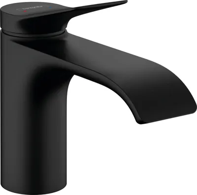Zdjęcie produktu dla hansgroheEinhandmischer Waschtisch Vivenis ComfortZone 80 ohne Ablaufgarnitur mattschwarz