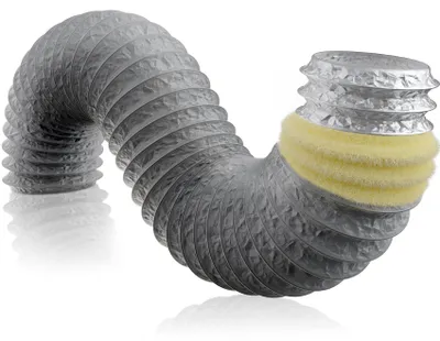 Obrázek produktu pro Flexibilní PVC hadice pro odvětrávání, průměr 75 mm, délka 1,2 m – zvuková a tepelná izolace pro různé aplikace