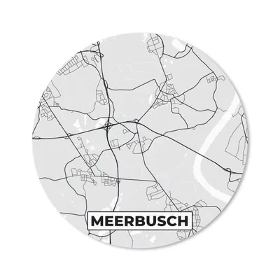 Produktbild von MuchoWow® Mauspad Mousepad Deutschland - Stadtplan - Karte - Meerbusch 40x40 cm - Mousepads - Maus Mat - Pad - Mausunterlage - Schreibtisch Accessoires