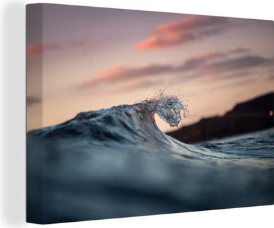 Produktbild von OneMillionCanvasses® - Leinwandbilder - 140x90 cm, Meer - Himmel - Golf, Wandbilder Kunstdruck Wanddekoration - Foto auf Leinwand - Gemälde auf Holzrahmen