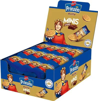Image de DeBeukelaer 774765 Prinzen Rolle Minis Schoko Kekse 24x5