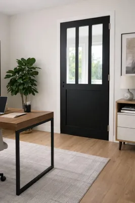 Immagine prodotto di Bloc porta officina nero H204 x L83 cm lato tavolo P. sinistra GD MENUISERIES