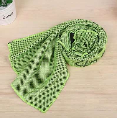 Produktbild von Kühlendes Sporthandtuch Fitness Abkühlung Handtuch Kühlhandtuch Kühltuch Cooling Towel Sport Fitness Sporthandtücher Grün