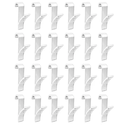 Produktbild von 24x Rundheizkörper-Haken Transparent 2.5 x 10.5 x 7 cm Badheizkörper Handtuchhalter Badhaken